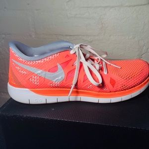 Orange Nike Free Run 5.0